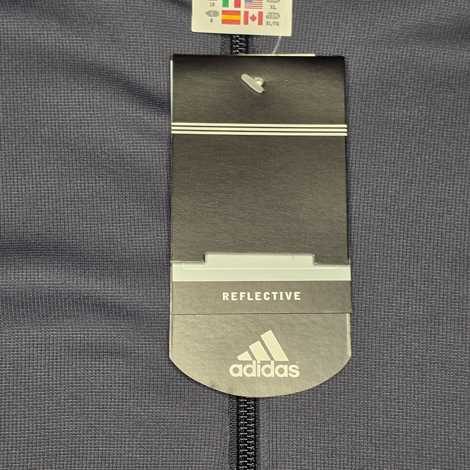 Adidas adiStar Men’s Cycling Jersey LS XL Gray Black ClimaWarm NWT