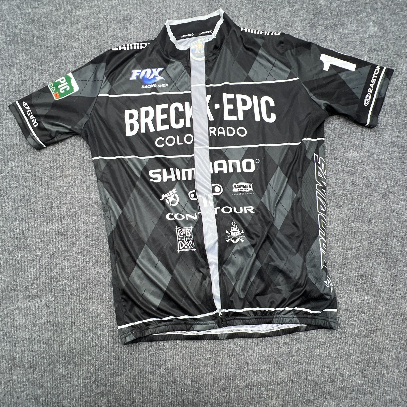 BRECK-EPIC Colorado 2010 Cycling Bike Jersey Womens XL S/S Fox Shimano Jett