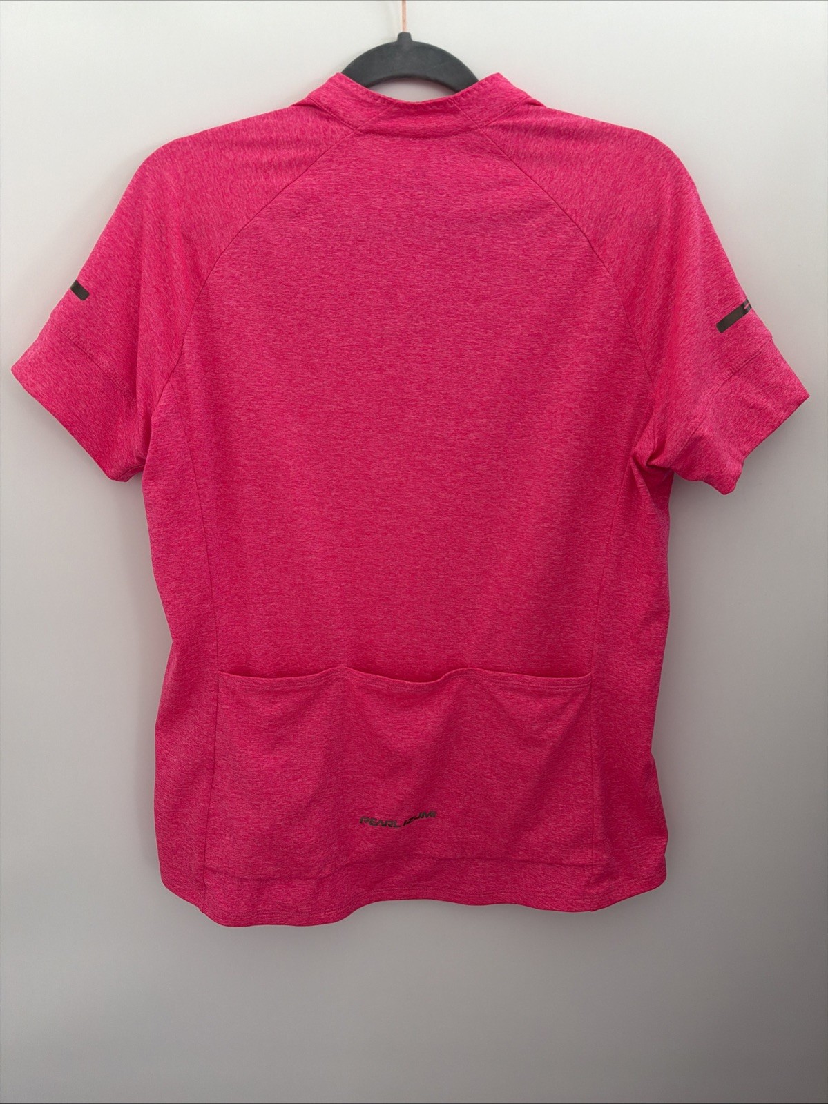 Pearl Izumi Full Zip Cyling Jersey Womens Sz XL Pink Short Sleeve Reflective EUC