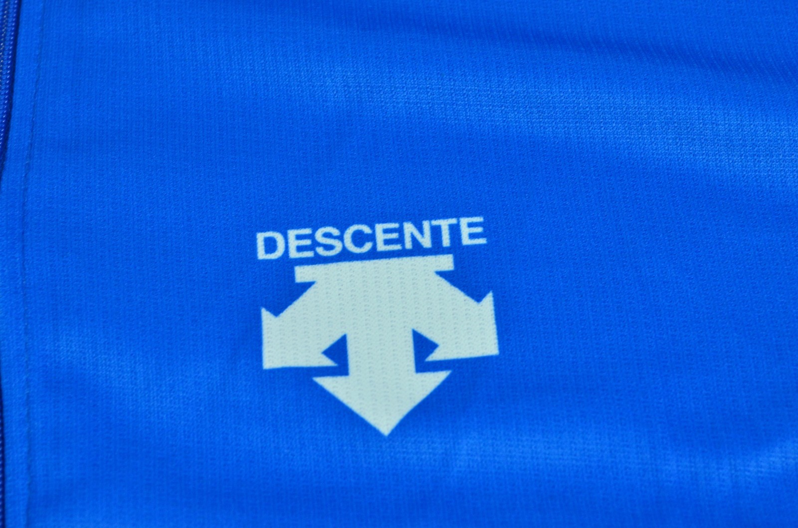 Descente Cycling Jersey Men’s Blue H2Zero Rear Pockets Full Zip Bike Medium