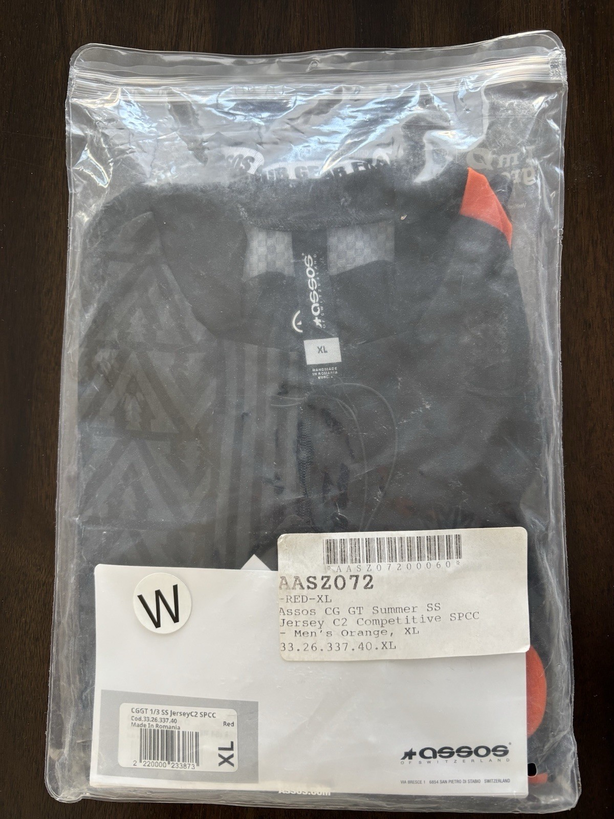 ASOS Summer Short Sleeve Cycling Jersey – Men’s Size XL