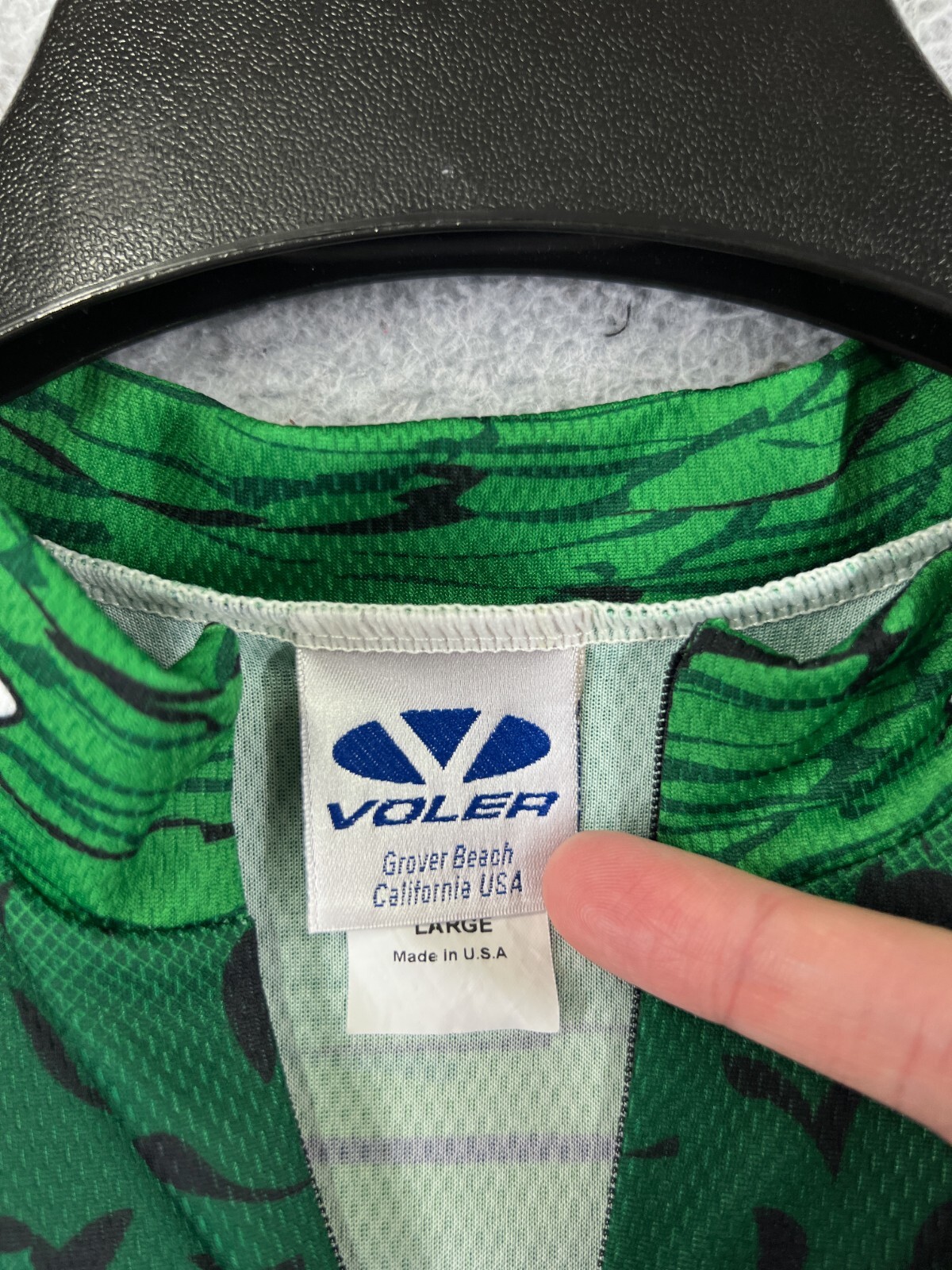 Voler Cycling Jersey Womens Large Green Gators 1/2 Zip Alligator Polyester