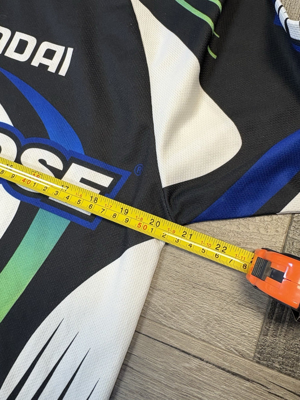 Mongoose Cycling Jersey Long Sleeve Men’s Size L Black Blue Green Graphic Print