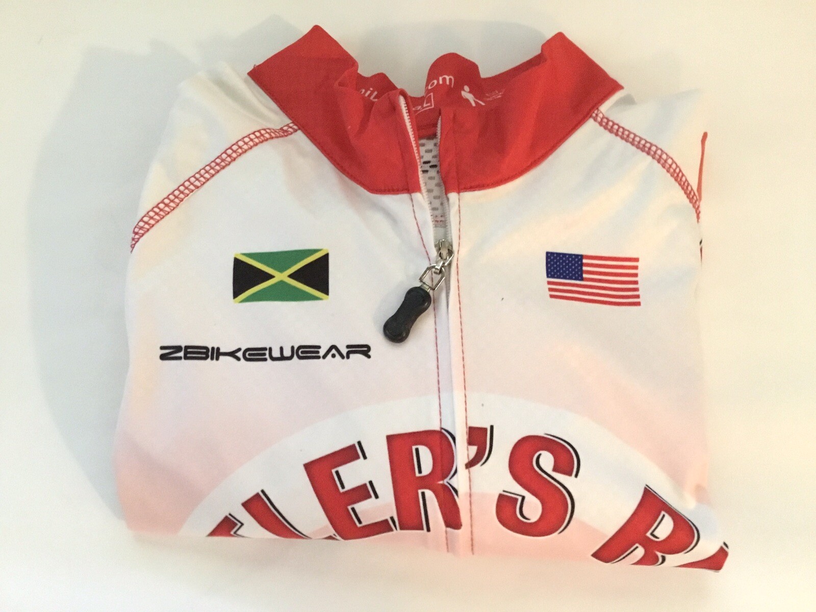 ZbikeWear Shirt/full zip short sleeve with back pockets,“Butlers Ride for Life”