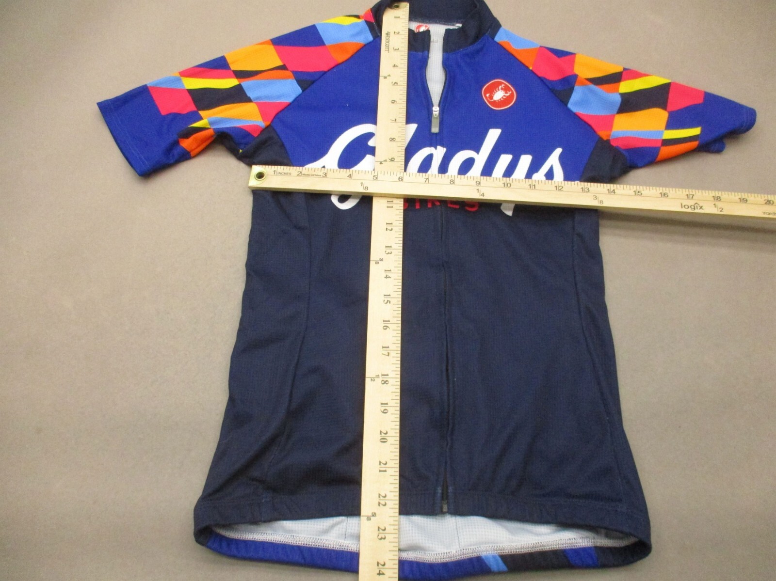 CASTELLI Size S Womens Full Zip Elastic Waist Short Sleeve Cycling Jersey 521