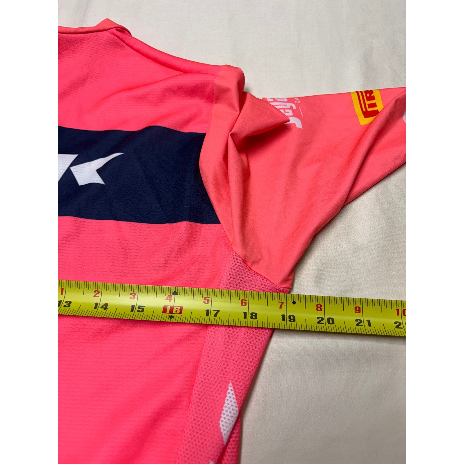 Santini Trek Segafredo Mens Cycling Jersey Pink Navy Short Sleeve Size L Italy
