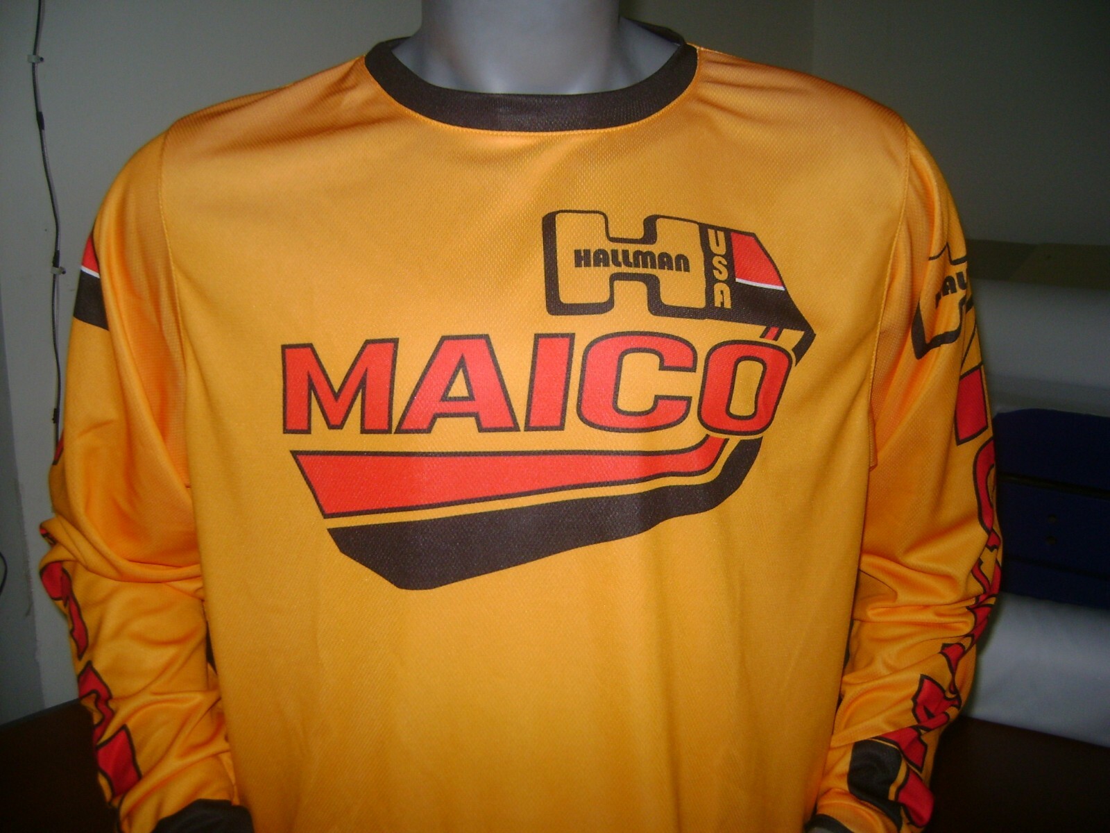 OLD SCHOOL MOTO JERSEY CLASSIC JERSEY BIKE SHIRT MOTOCROSS MAICO VINTAGE XL