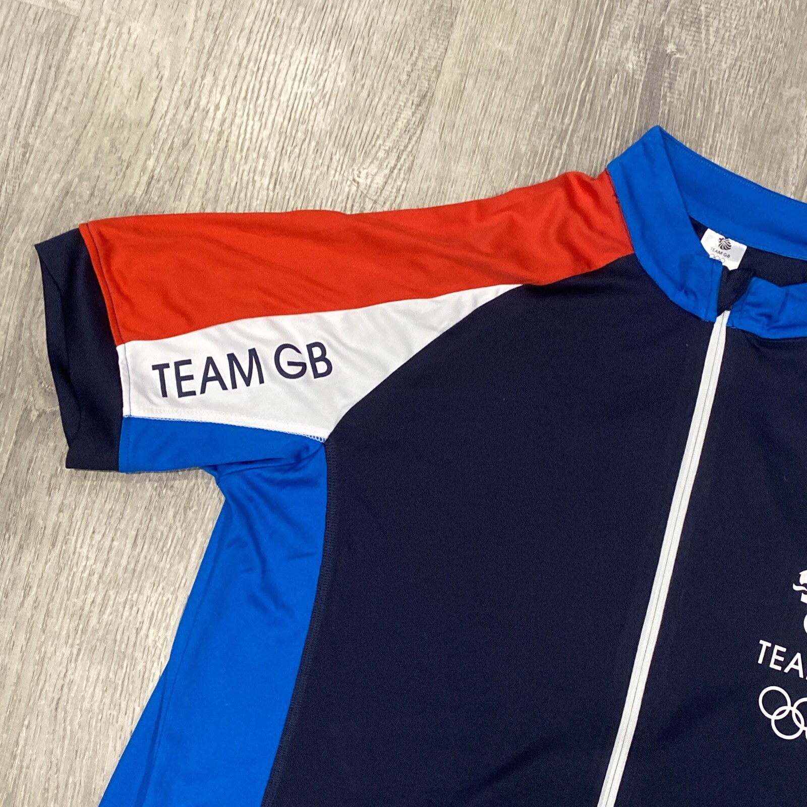 MEN’S GREAT BRITAIN (ENGLAND) OLYMPIC TEAM CYCLING BICYCLE SHIRT JERSEY MENS M