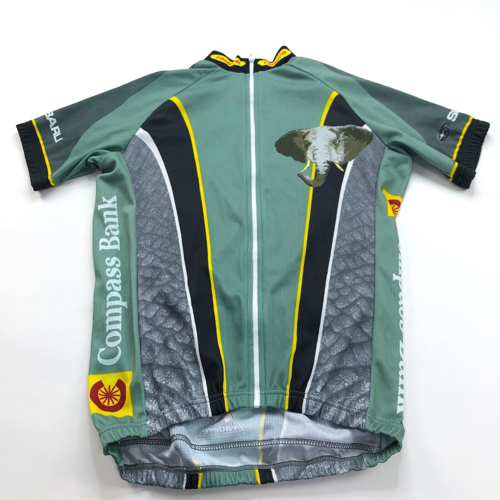 Radere Unisex Small Micropelle Elephant Cycling Jersey Shirt Biking