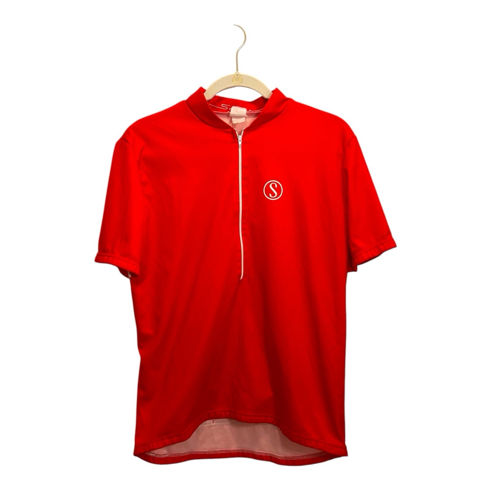 Vintage Schwinn Cycling Jersey Men’s XL? Red. Half Zip. Logo