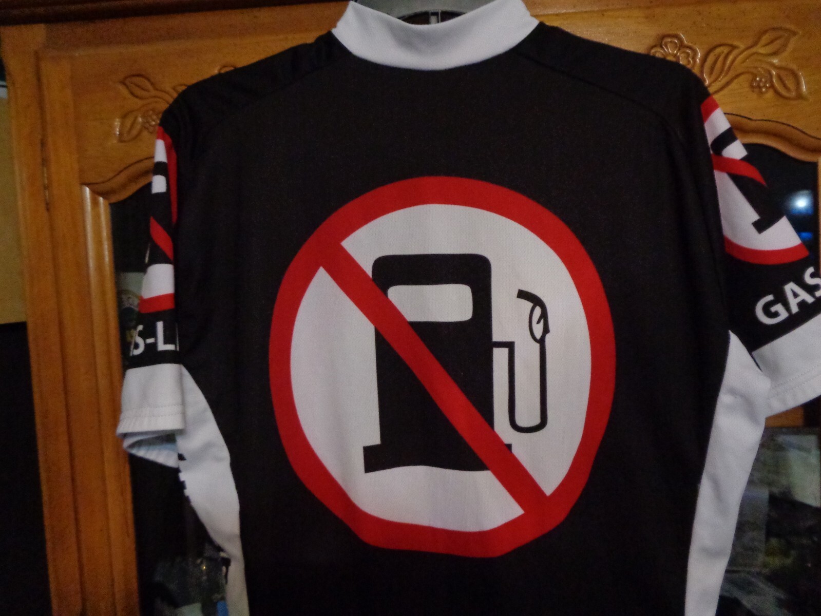 Men’s Gas-Less Novelty Men’s Cycling Jersey LARGE USED NO SIZE TAG