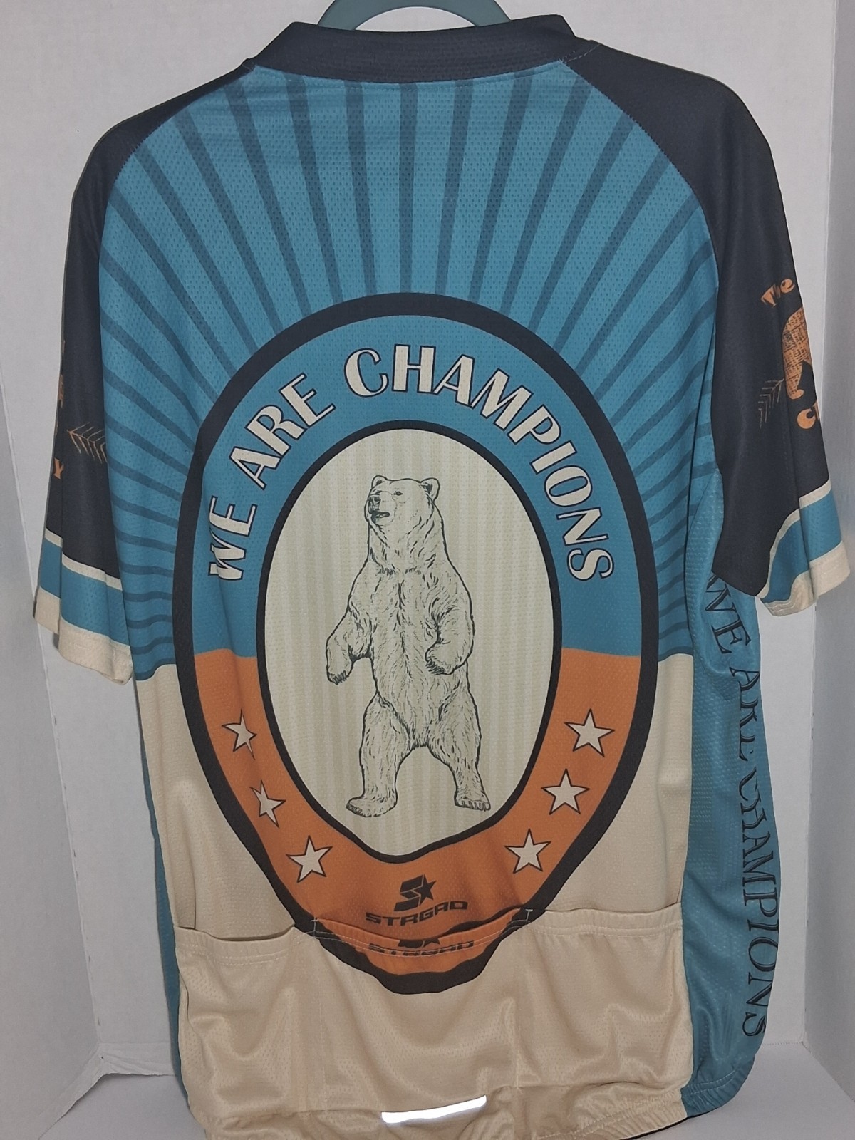 Strago Cycling Shirt Mens XXX Large Zip Up Cool Max With Rear Pockets Brand New