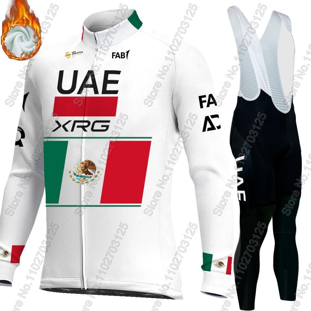 UAE Team 2026 Cycling Jersey Set Long Sleeve Road Bike MTB Clothing Men
