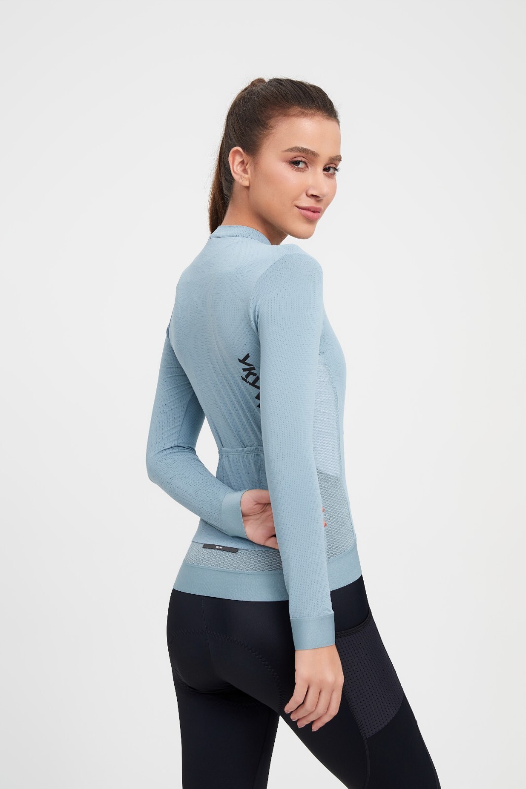 YKYWBIKE 2025 Women Cycling Jersey Tops Road Bike Long Sleeve Shirt Breathable