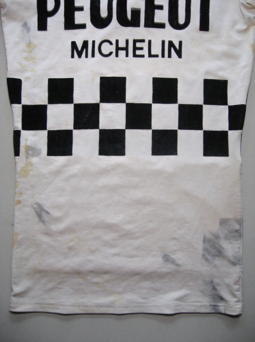 Vintage Peugeot Michelin Cycling Jersey Bicycle France Rare!