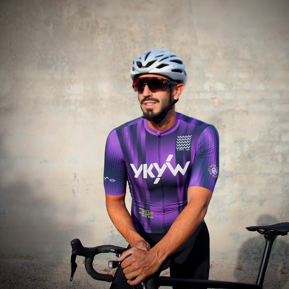 YKYWBIKE 2025 Men Summer Cycling Jersey Pro Team Bicycle Short Sleeve Purple