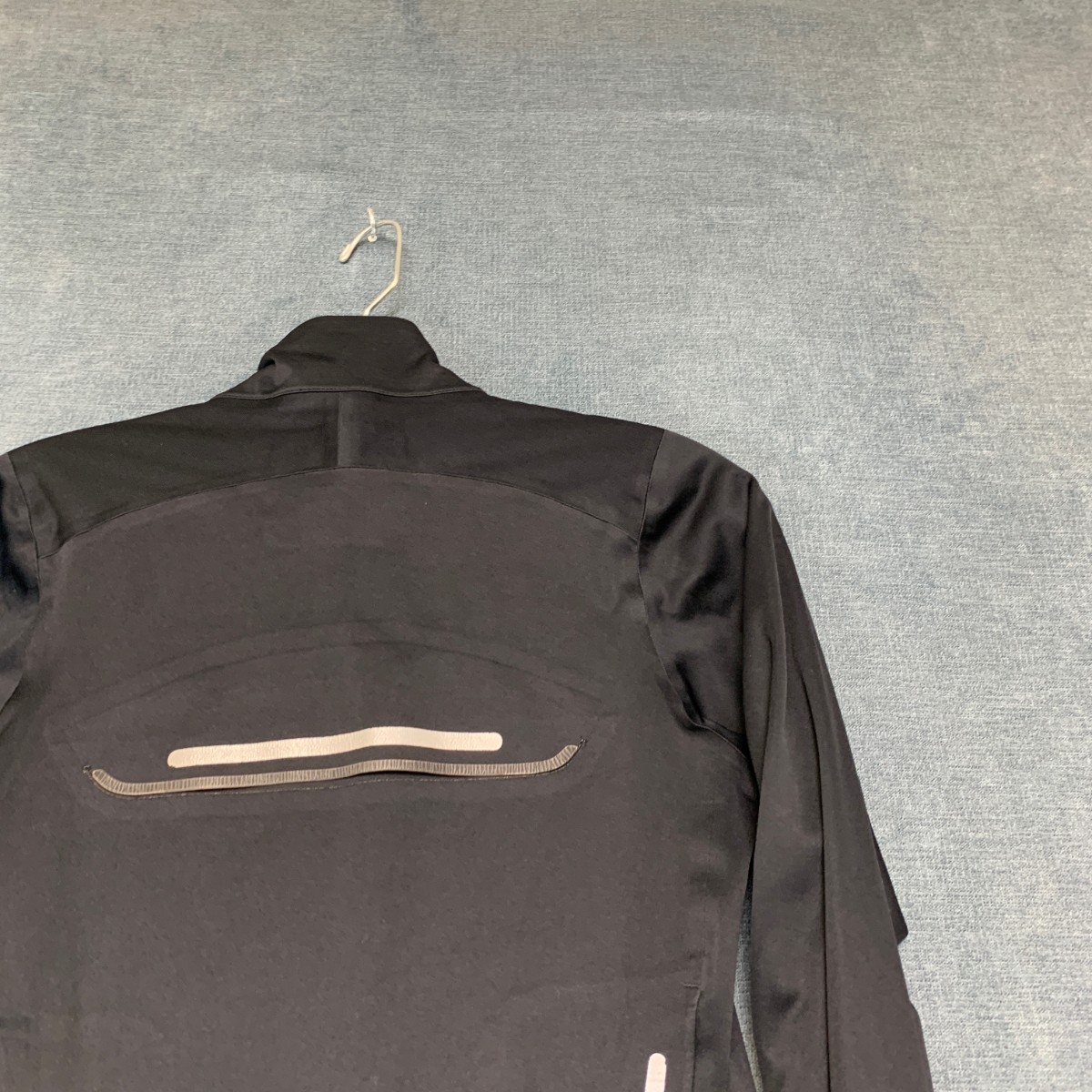 Nike Storm Fit Cycle Jersey Womens XS Black Full Zip Logo Mesh Lined Air Vented