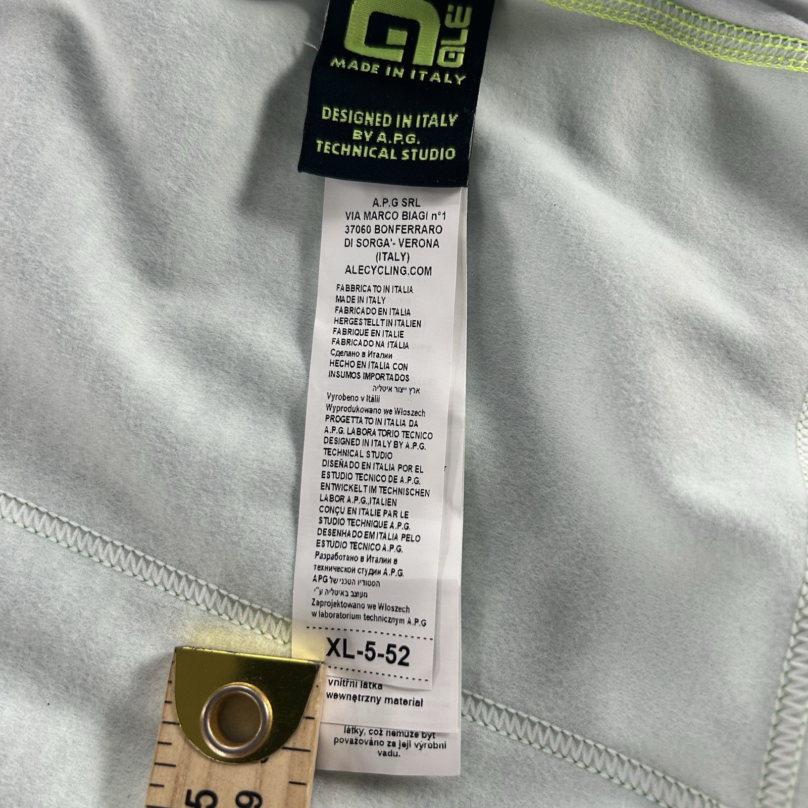 Ale Cycling Thermal Jacket XL Italy AutoTeam Medical Full Zip Winter Jersey