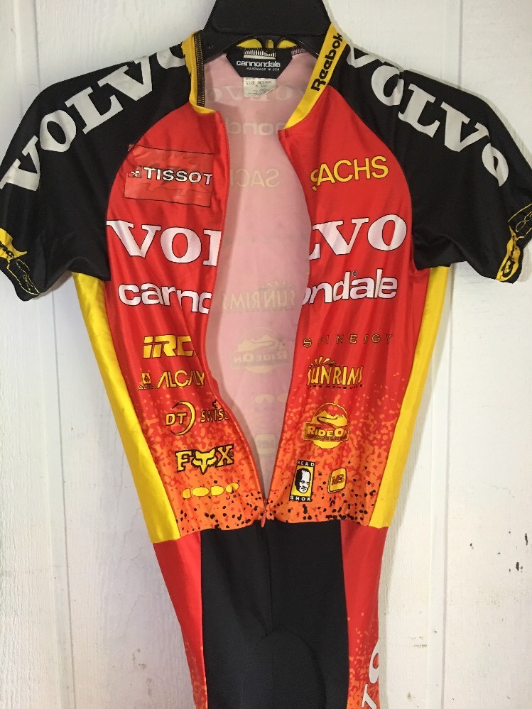 Libor Karas Volvo Cannondale Skinsuit Vintage Short Sleeve Not Perfect, AS IS !