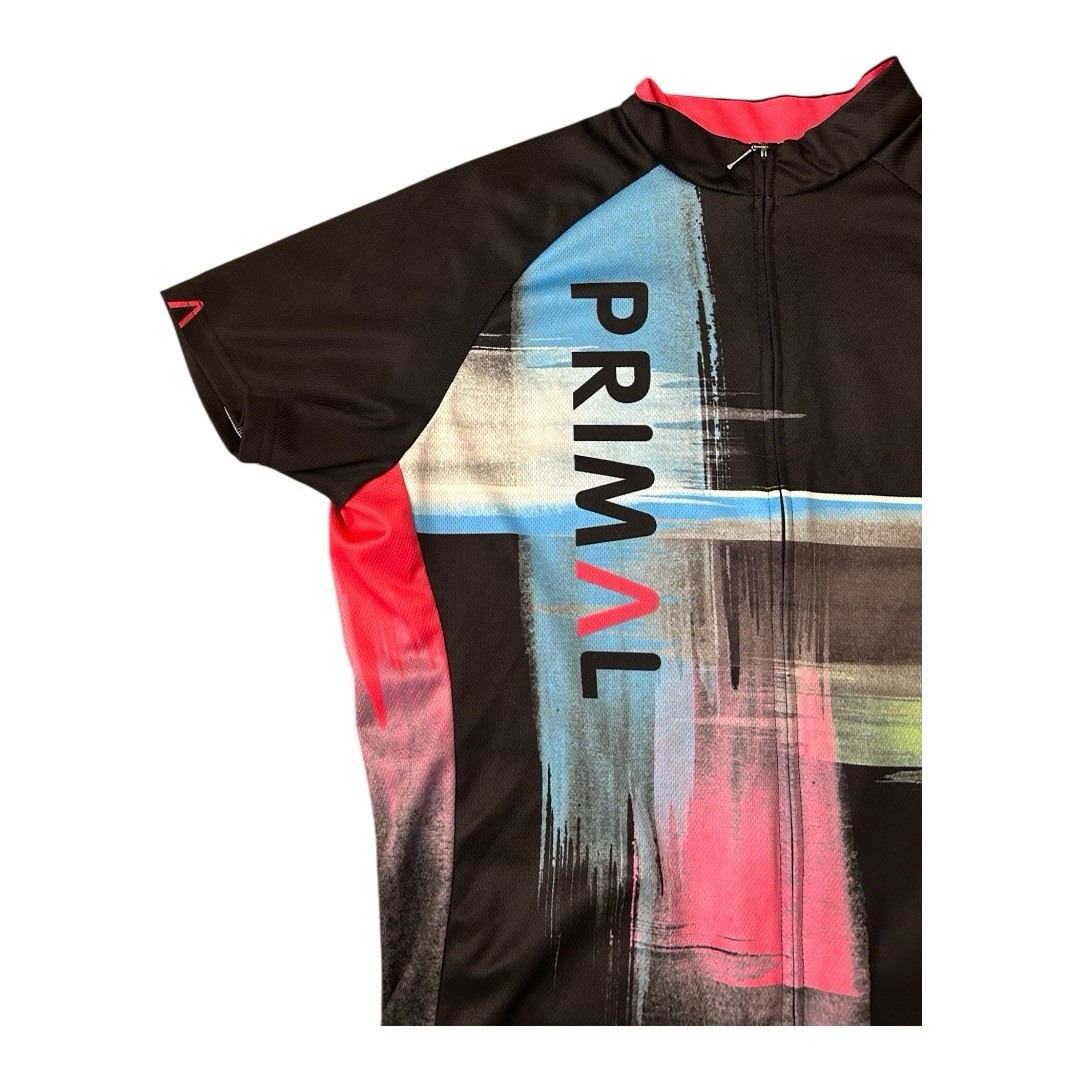 Primal Women’s Cycling Short Sleeve Full Zip Back Pockets Shirt Size XL