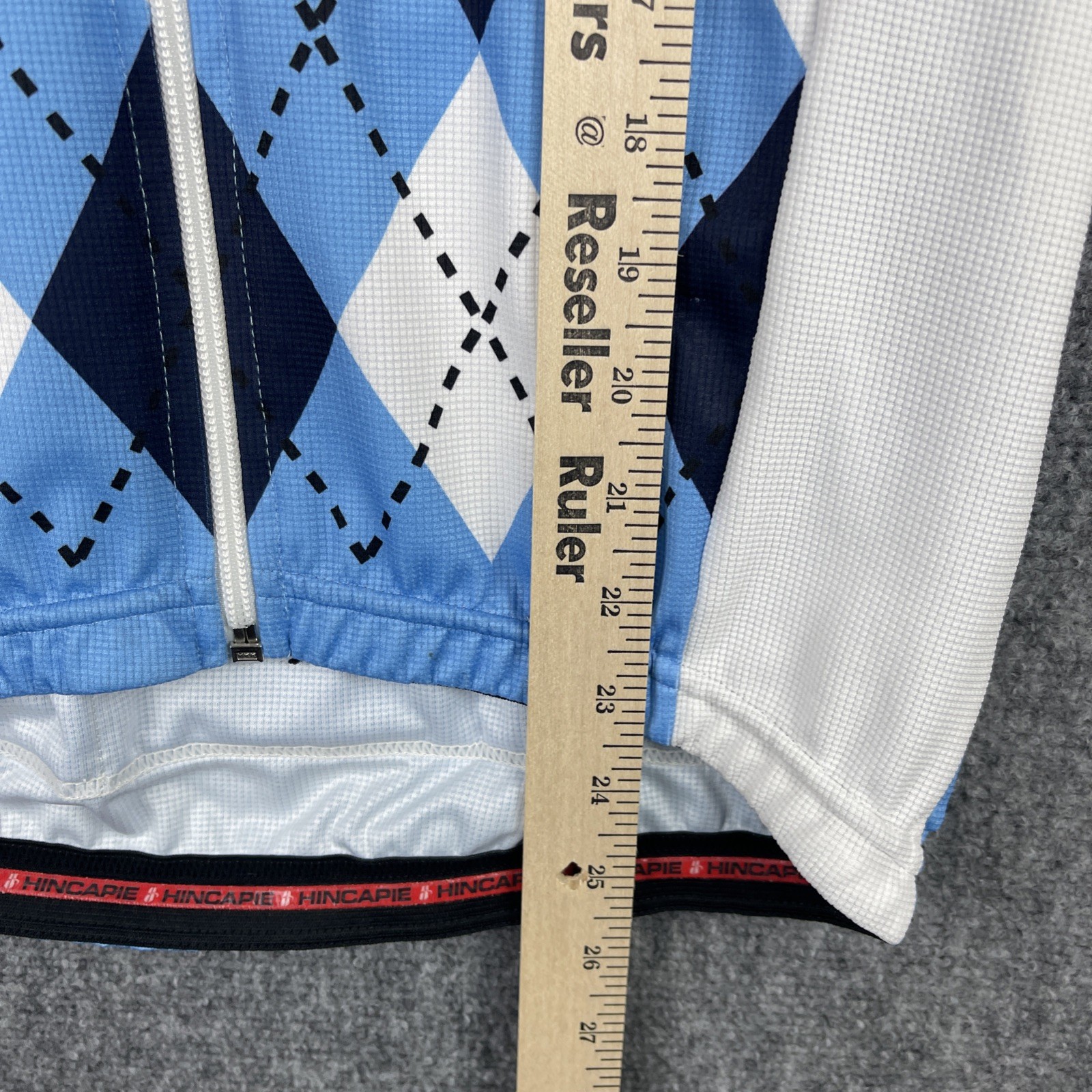 North Carolina Cycling Jersey Mens Small Blue Hincapie UNC Tarheels Team Issued