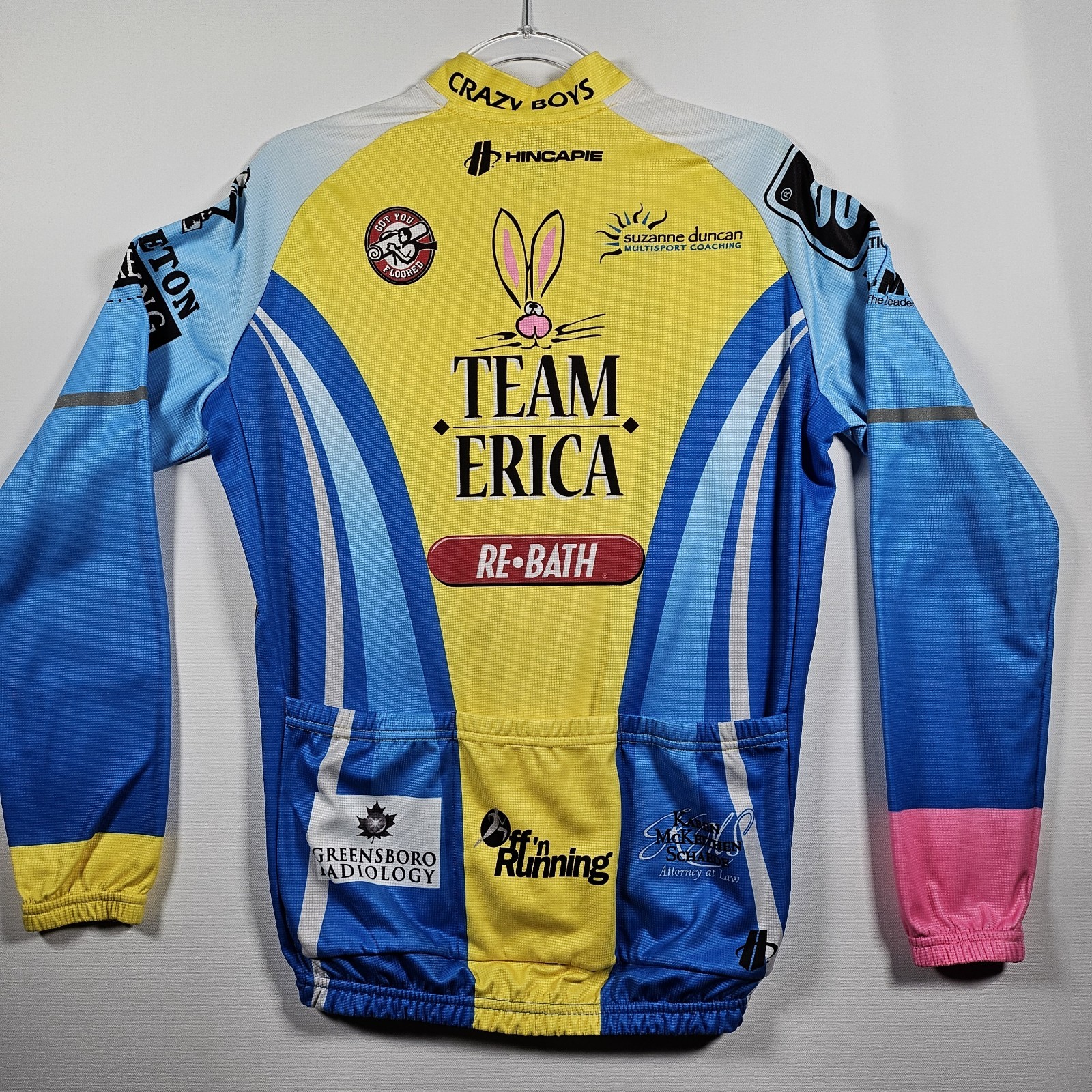 Hincapie Sportwear Medium Mens Cycling Long Sleeve Jersey Winter Team ‘Erica’