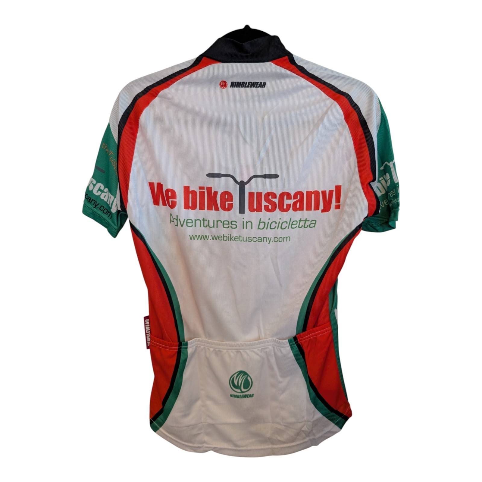 Nimblewear Women’s Cycling Tuscany Full Zip Jersey CoolMax Size Medium