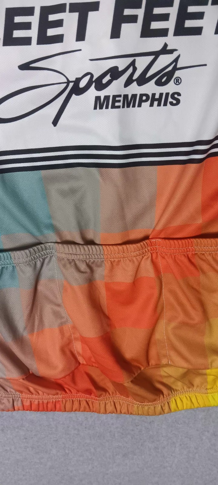 Nimblewear Cycling Shirt Womens Size Medium Multicolor Zip Up Fleet Feet Sports
