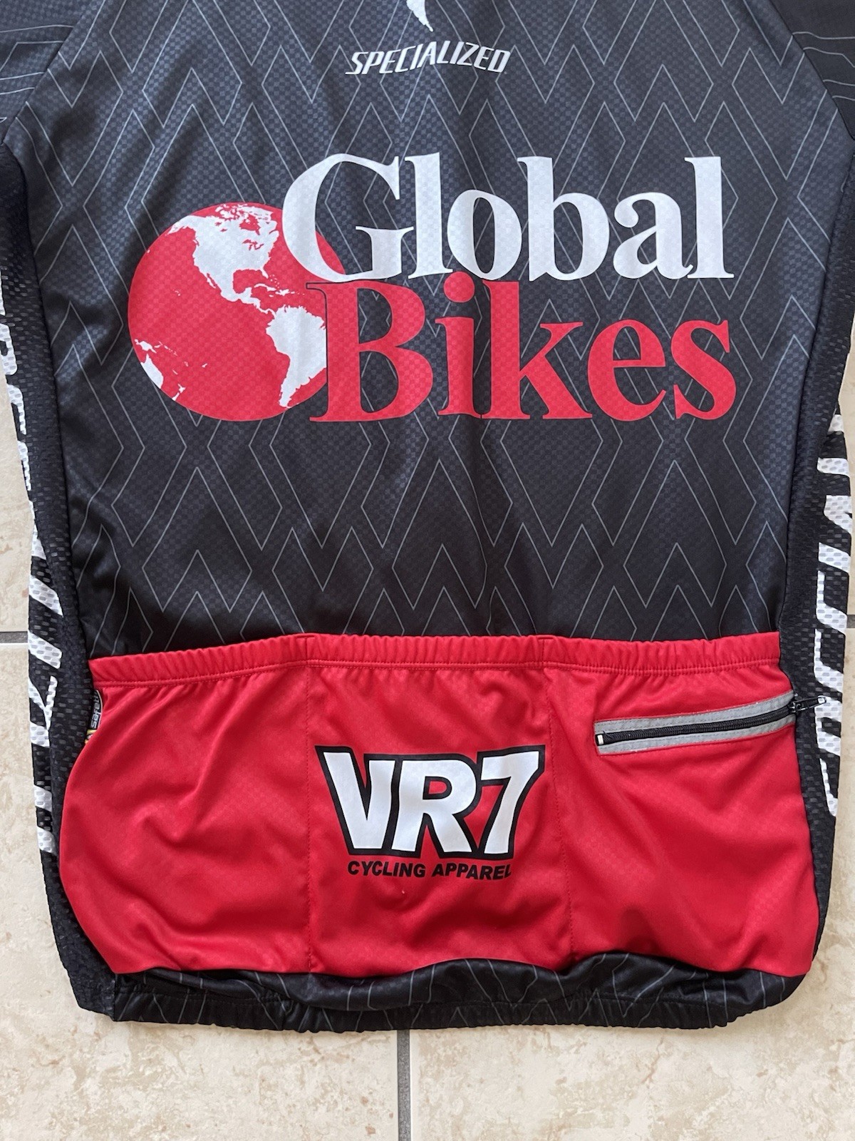 Safetti VR7 Specialized Men’s Short Sleeve Cycling Full Zip Jersey Road Bike Top