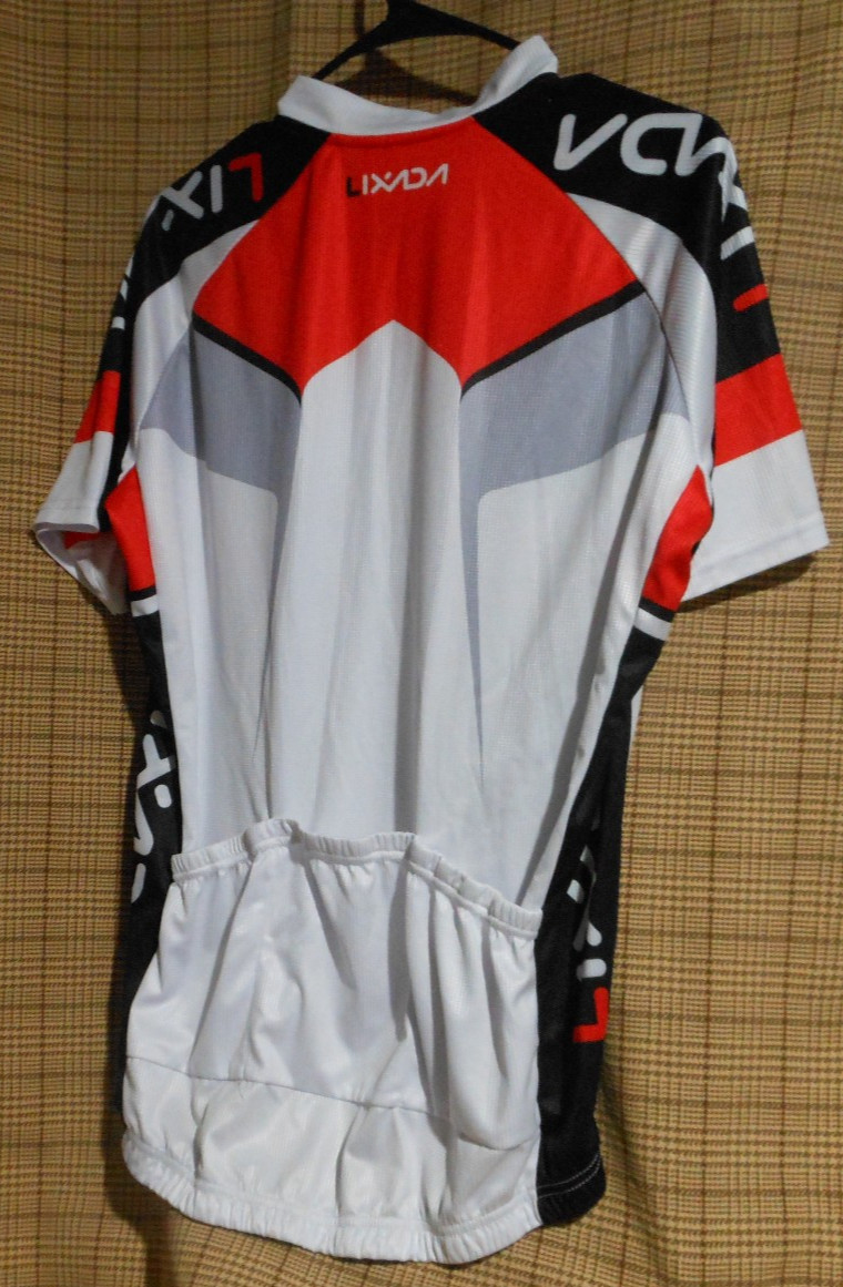 LIXADA CYCLE JERSEY SIZE X-LARGE FULL ZIPPER SHORT SLEEVE MULTI-COLOR