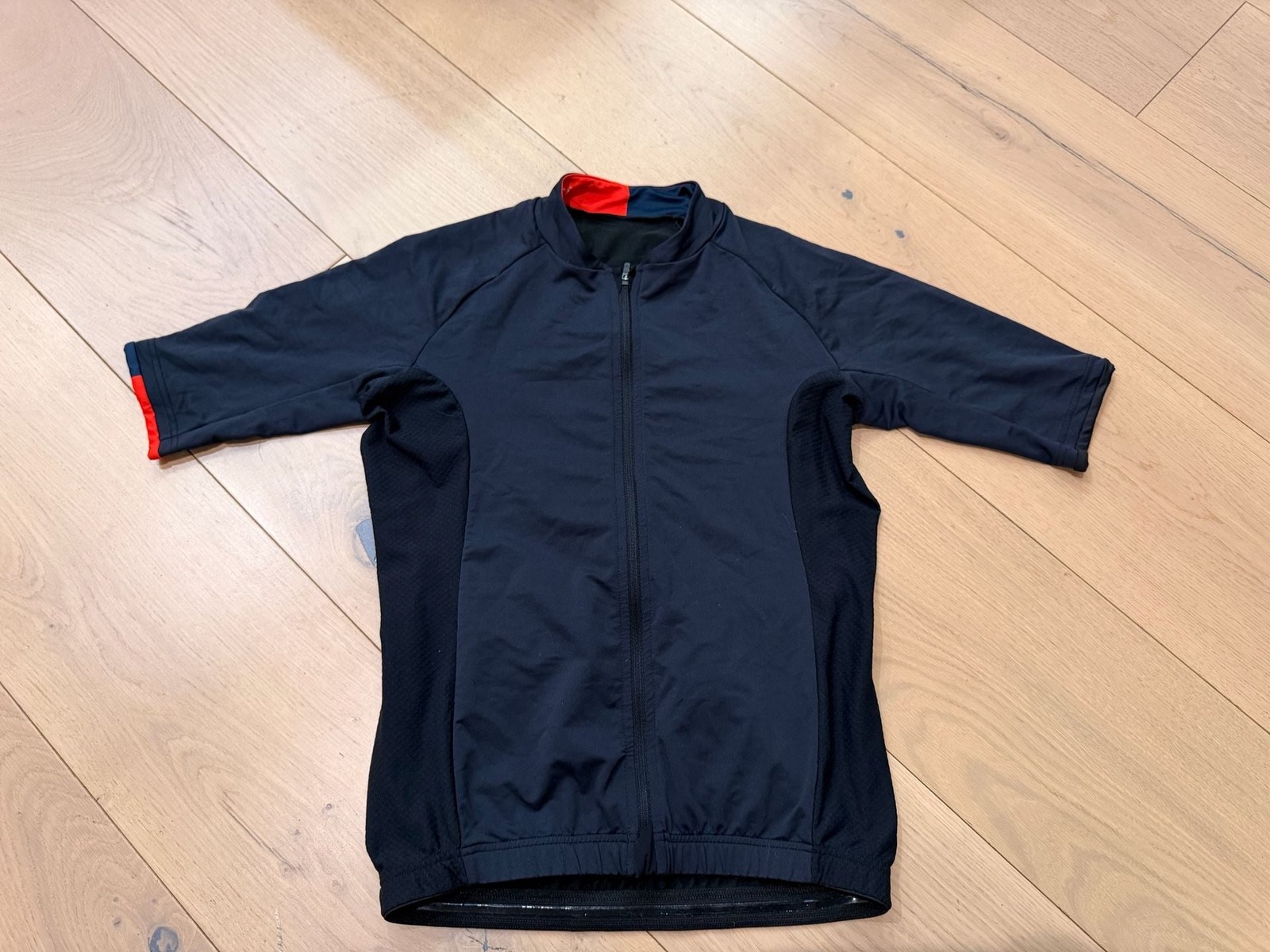 Lot of 2 Velocio Men’s Signature Cycling Jerseys XS Black & Red Full Zip