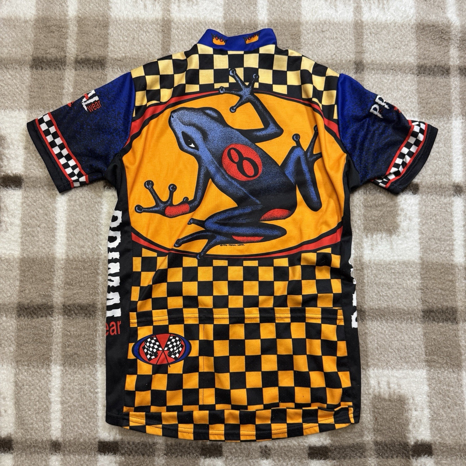 Vintage Primal Wear 1996 Cycle Cycling Shirt Jersey Small Poison Dart Frog