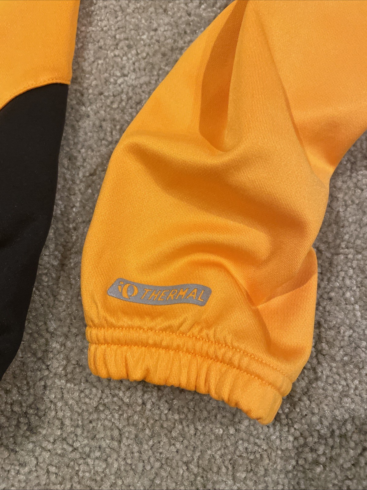 Pearl Izumi Elite Series Men’s LS Thermal Sz L Full Zip Jacket Orange/Black