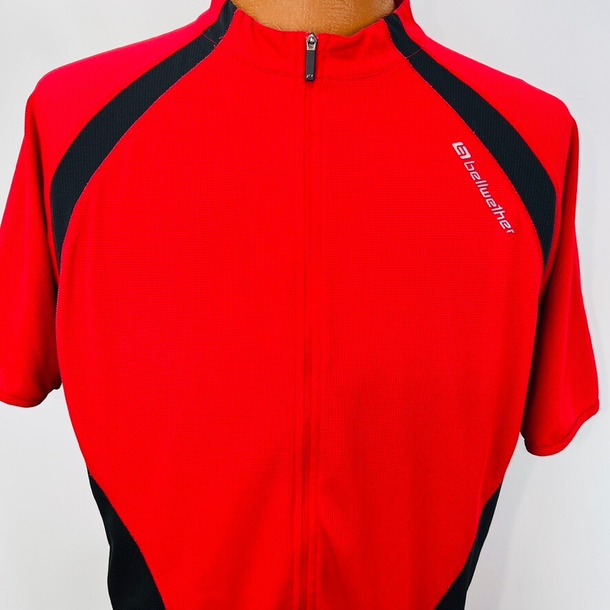 Bellweather Cadence XL Cycling Jersey Bicycle 3 Pocket Quarter Zip Bike Athletic