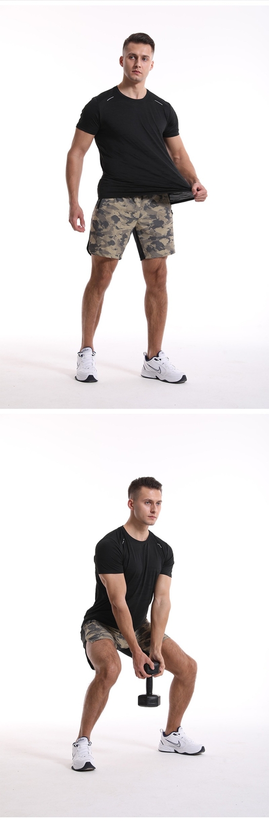 Men’s Casual Slim Fit Training Sweatshirt Quick Drying Short Sleeve T-shirt