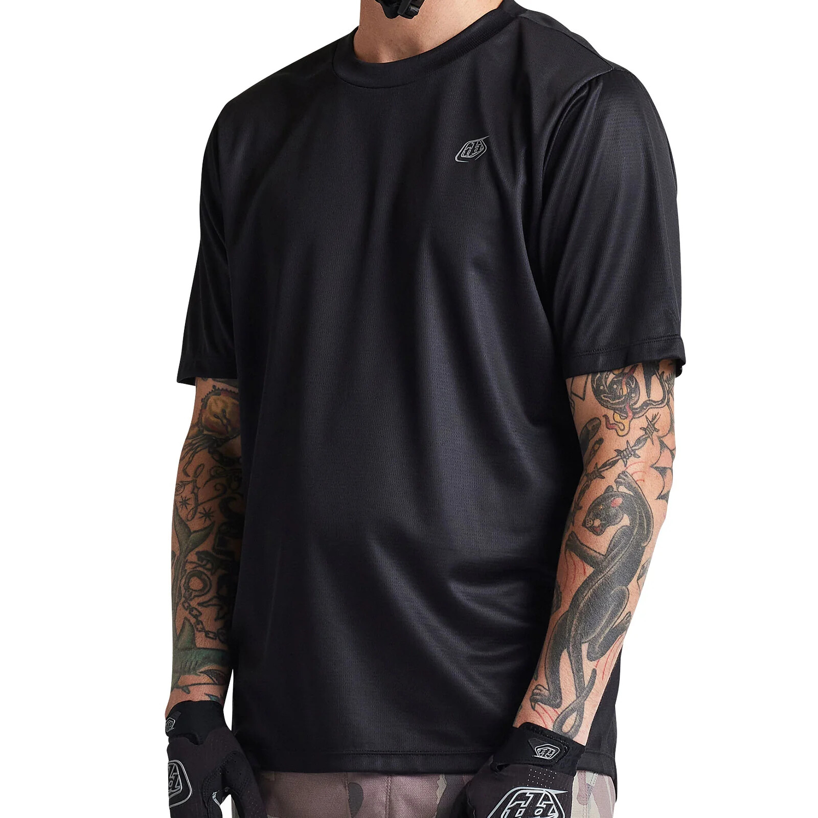 Troy Lee Designs Flowline SS Solid Black Bike Jersey BMX/Downhill/MTB/Bicycle