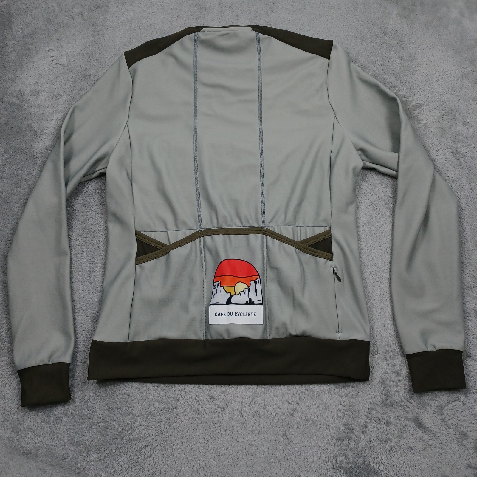 Cafe Du Cycliste Top Womens Large Atelier Lydle Pockets Pullover Long Sleeve