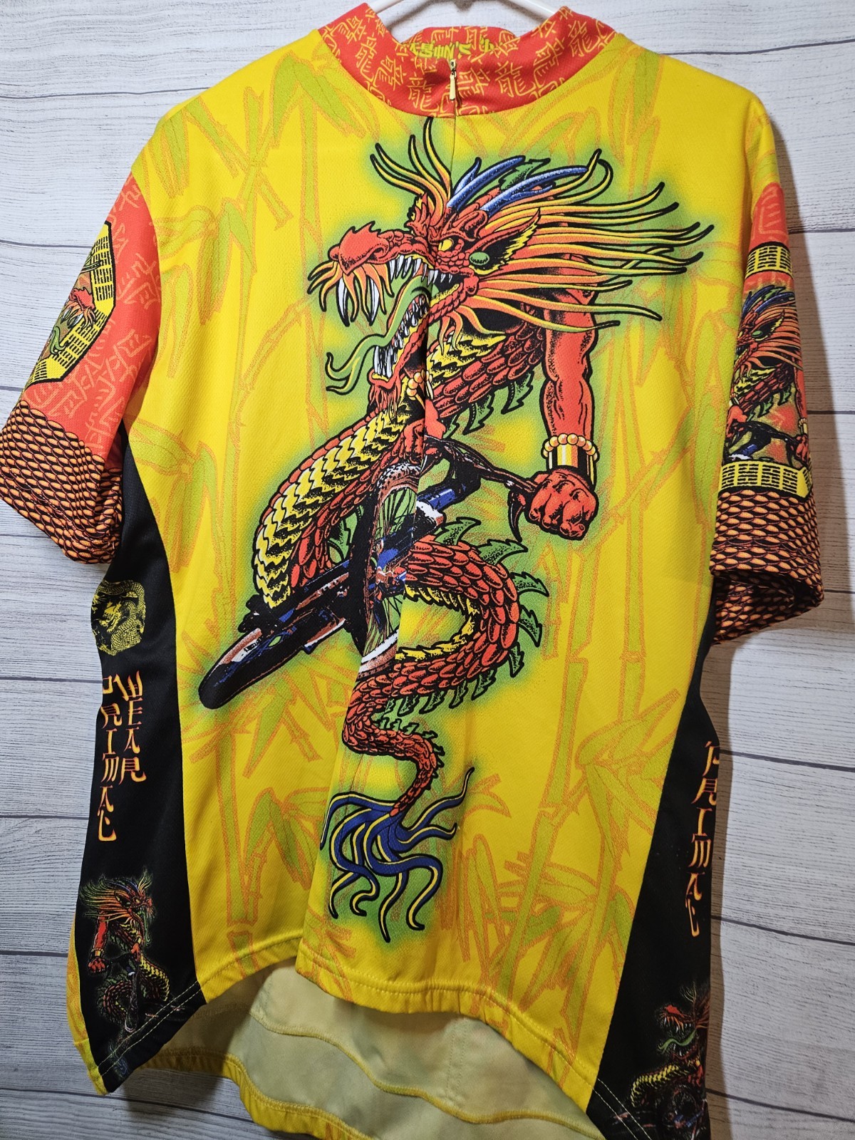 Primal Dragon’s Lair All Over Print Cycling Jersey Mens XXL w/ Back Pockets