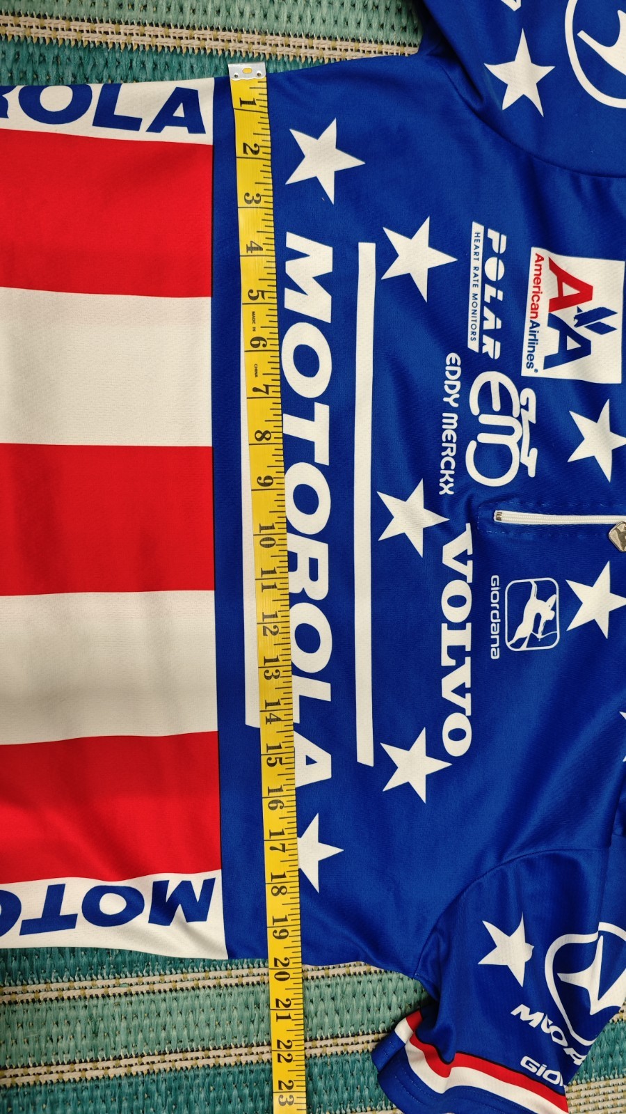 Motorola Cycling Team Vintage Jersey M Lens Armstrong USA 90s Giordana Volvo