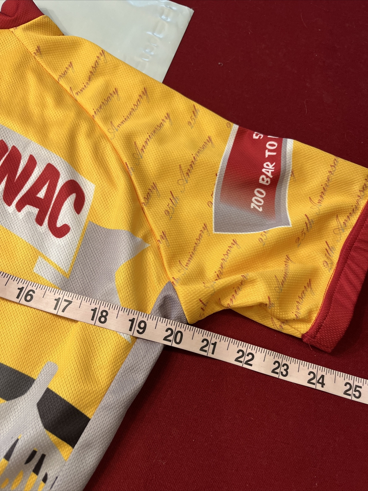 Zoo-De-Mackinac Yellow Cycling Racing Jersey Full Zip Short Slv Unisex Small New
