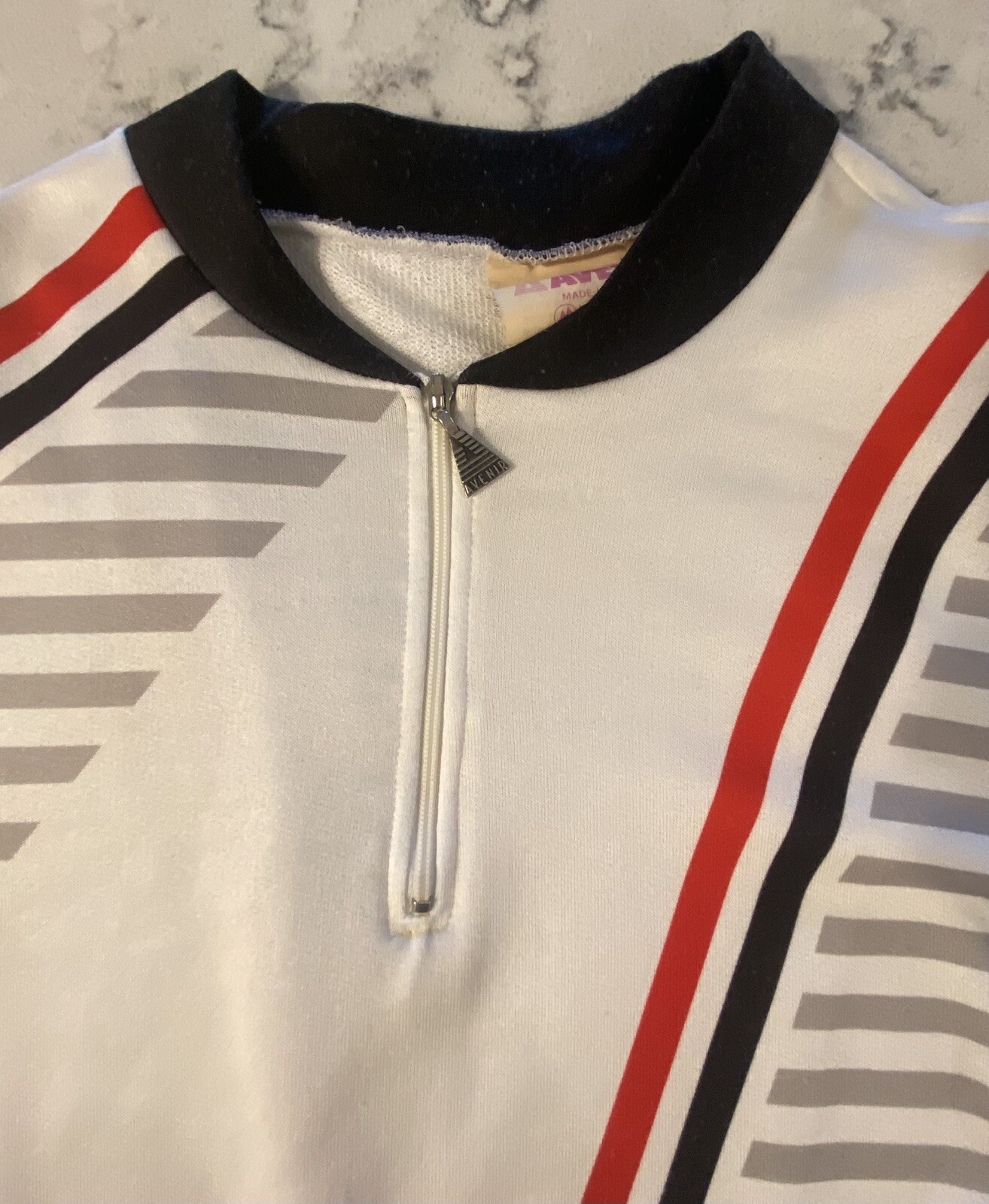 Vintage Cycling Jersey, Avenir, Size 3, Italian Made. 100% Polyester