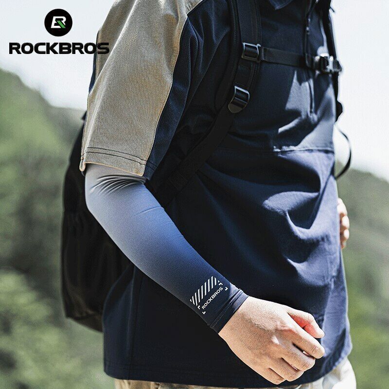 ROCKBROS Cycling Anti-UV Arm Sleeves Outdoor Sports Quick Drying Summer Sleeves