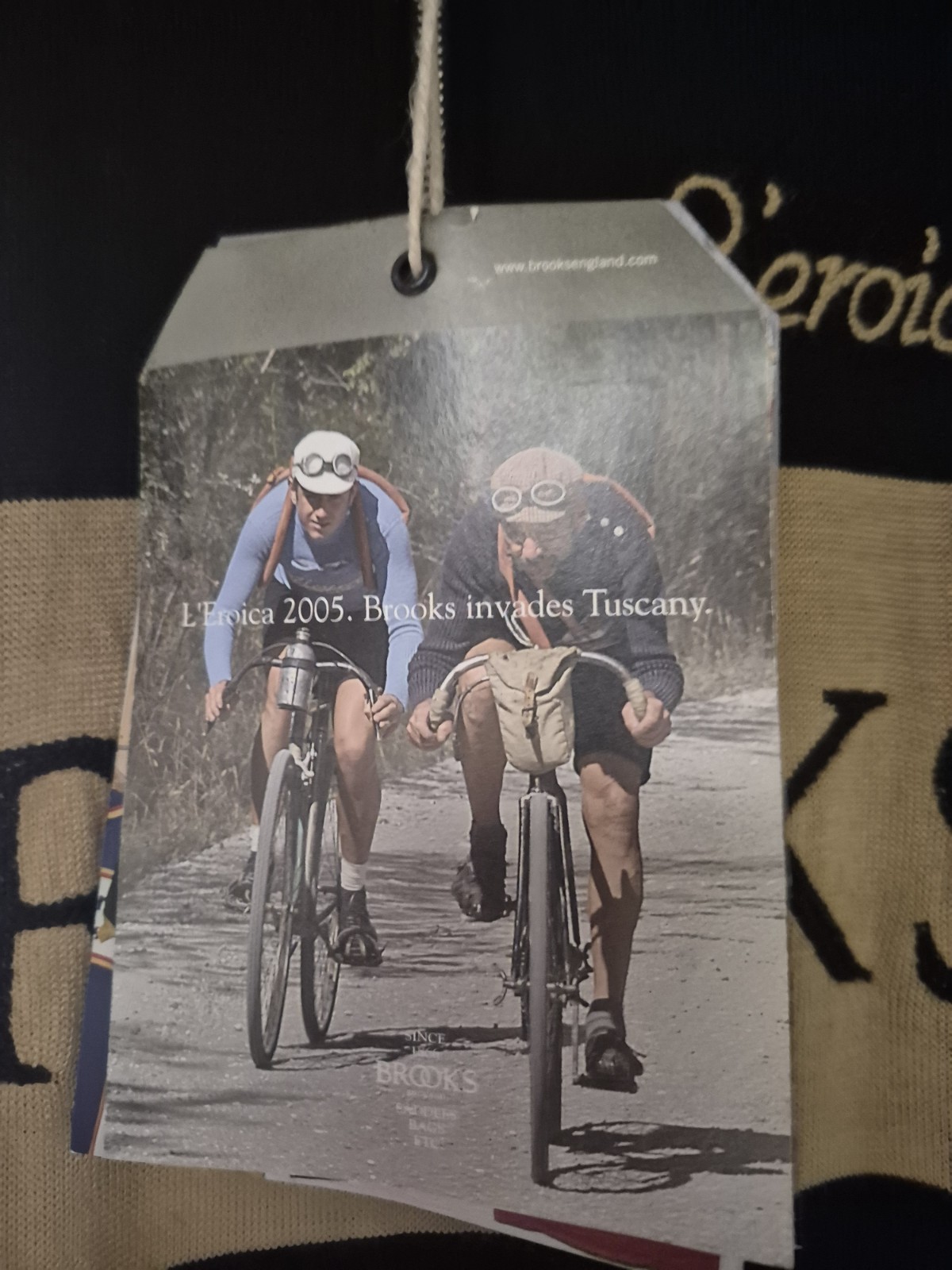 Brooks L’Eroica Mens XL Merino Wool Vintage Cycling Jersey NWT