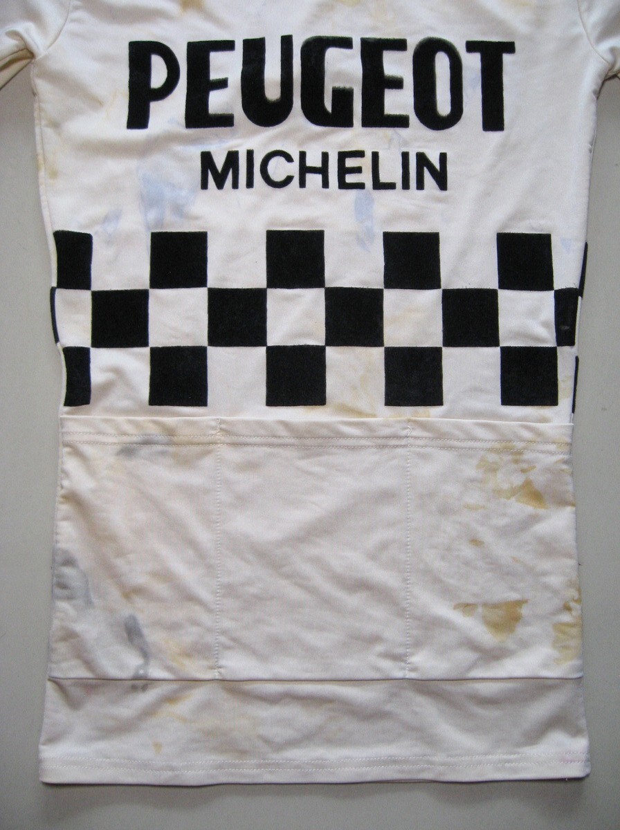 Vintage Peugeot Michelin Cycling Jersey Bicycle France Rare!