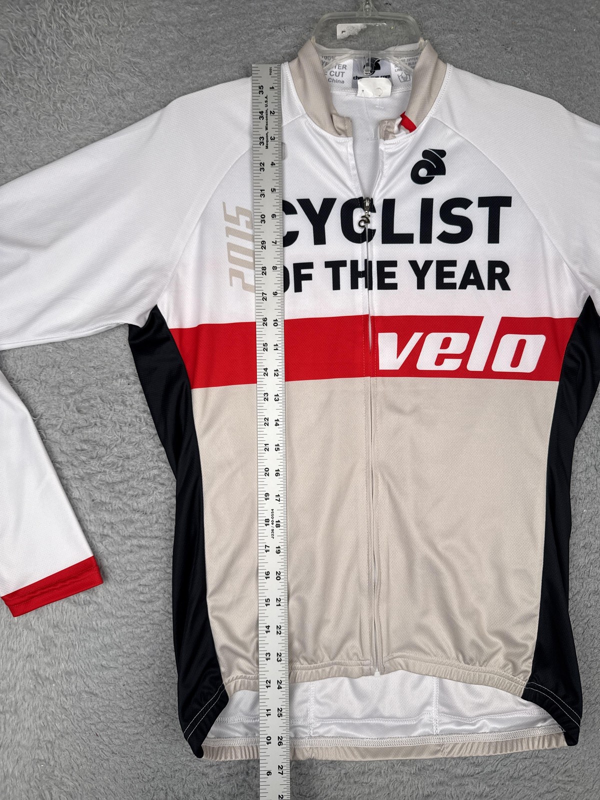 Champion System Cycling Jersey Mens Large Cyclist Of Year Full Zip Long Sleeve