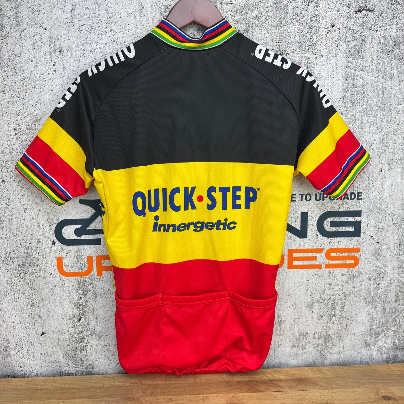 Vermarc Sports Quick Step Innergetic Retro Large Jersey and Bib Set Cycling Jers