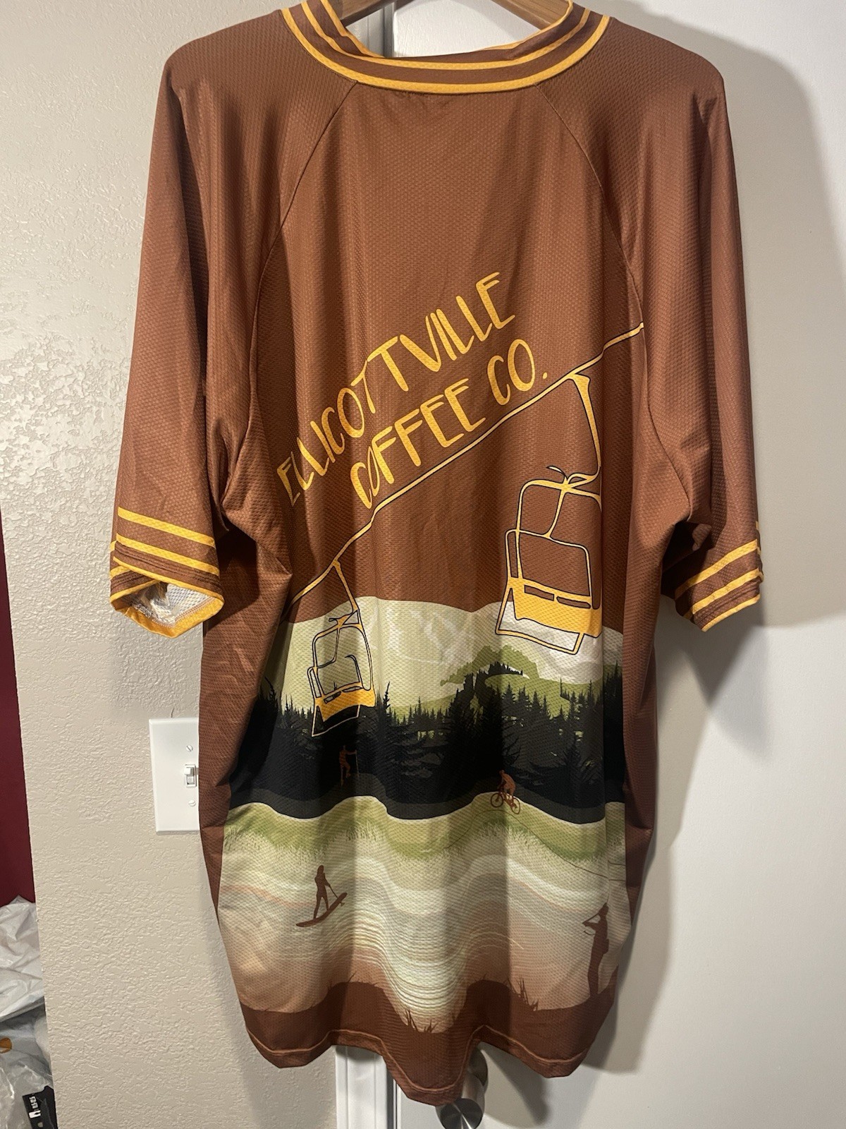 Jakroo Epic Cycling Jersey DH Enduro L XL 2x,3x,4x NWT Ellicottville Ny coffee