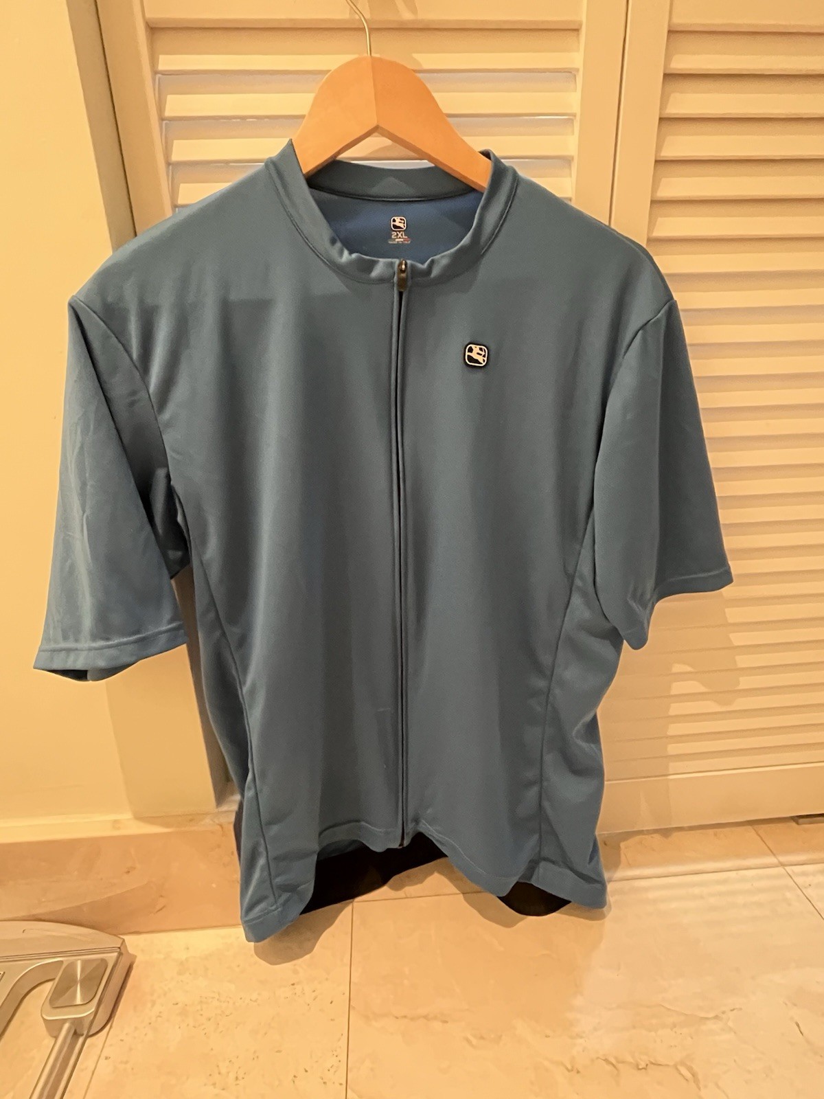 Giordana SilverLine Cycling Jersey Adult 2XL, Blue Lightweight Full Zip Stretch