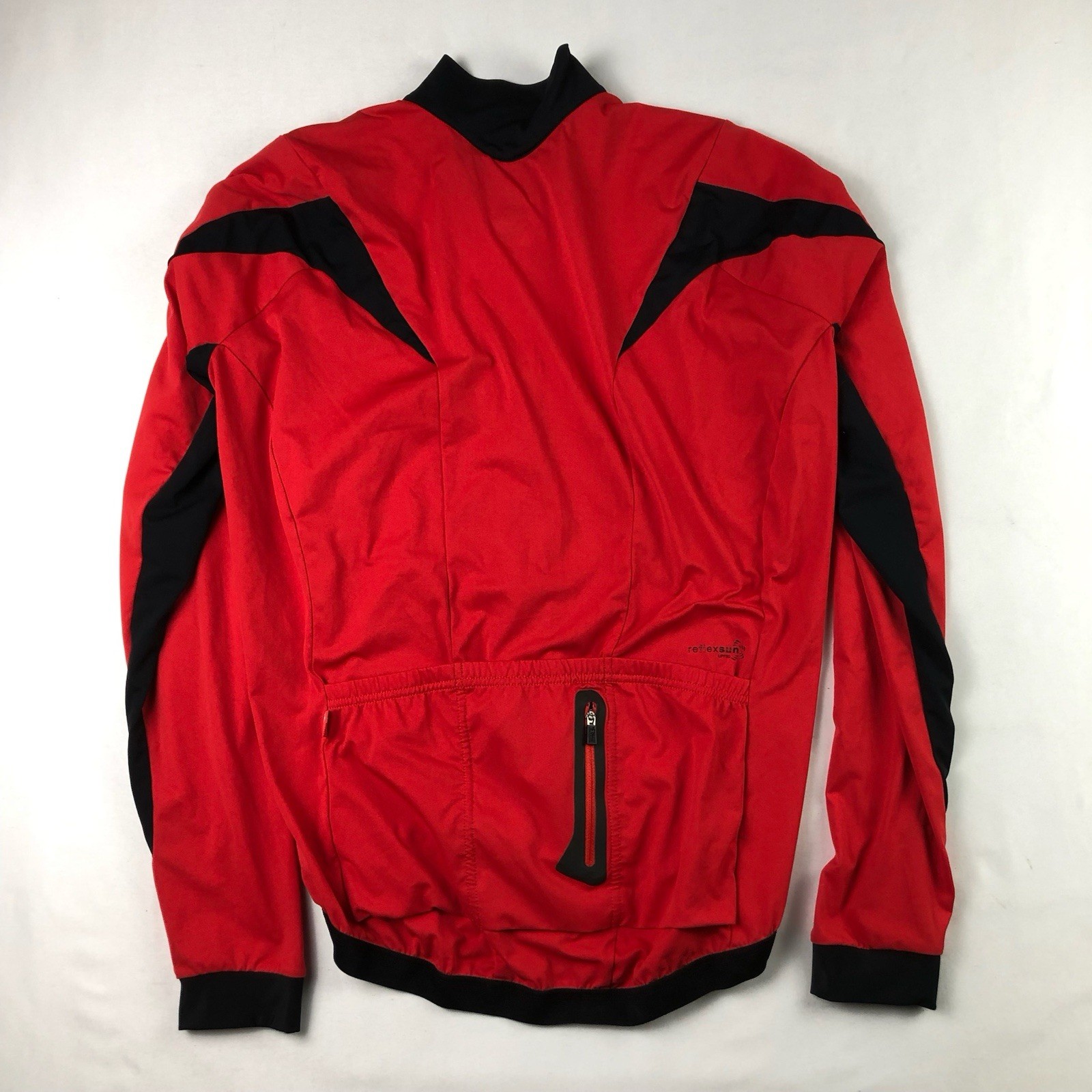 Specialized Mens Medium Red Long Sleeve Cycling Road Bike Full Zip Jersey