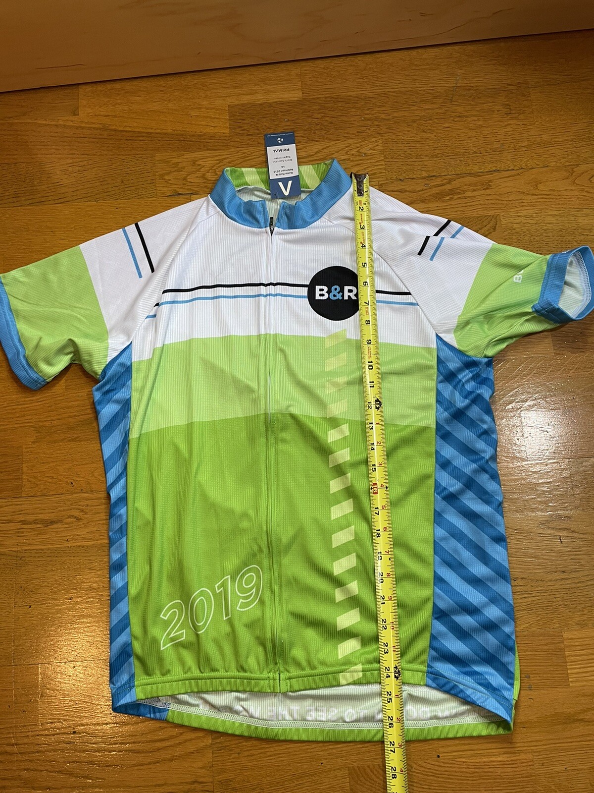 Primal Men’s Cycling Short Sleeve Shirt Size L Full Zip Back Pockets NWT